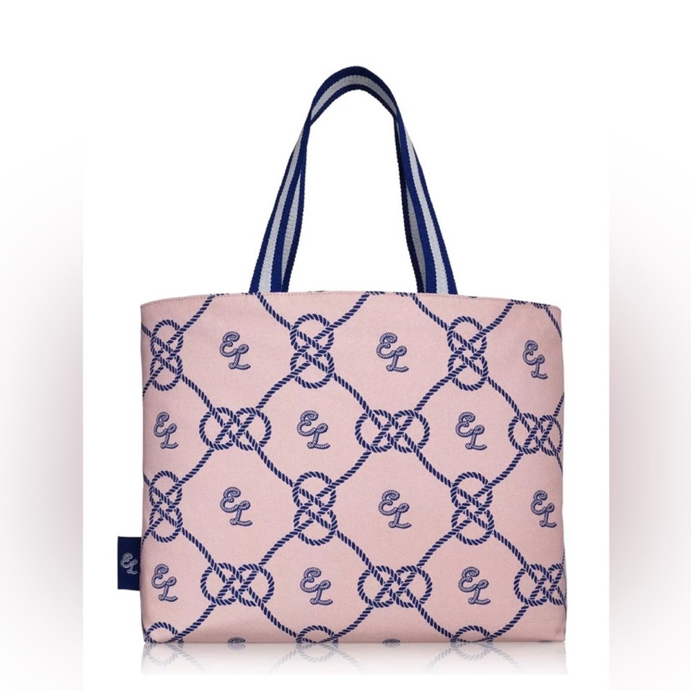 Estee Lauder pink blue tote Bag Hand Shoulder Weekender shopper